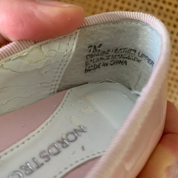 Toddler Girls Genuine Leather Pink Ballet Flats Dress Shoes 7 - Picture 3 of 6